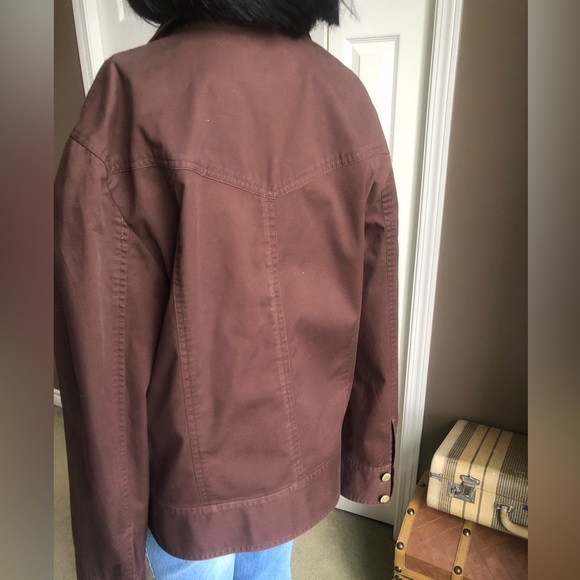 Jones Wear Studio Chocolate Brown Jean Jacket - Picture 5 of 8